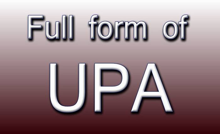 What is the Full Form of UPA